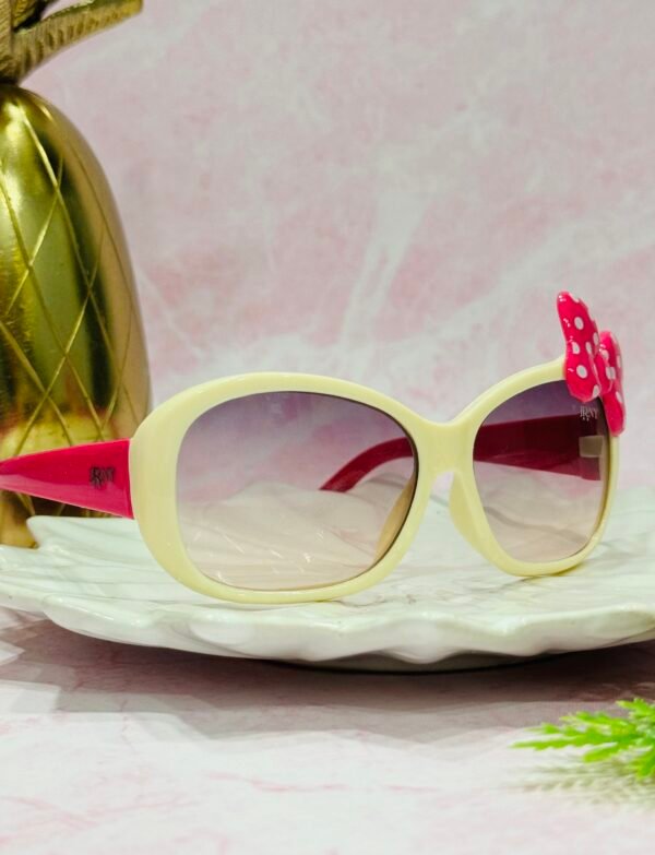 Pink-blue, blue bow, cute, girly, babygirl sunglasses