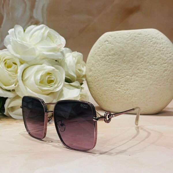Square, purple, golden, trendy, light weight, aviator