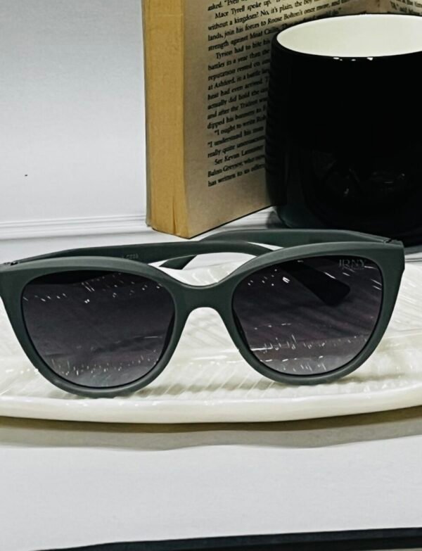 Green, light weight, cateye sunglasses