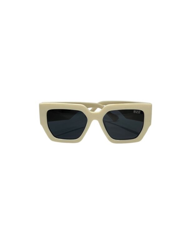 Cream, bold, oversized, trendy, funky sunglasses