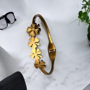 Golden luck leaflet bracelet