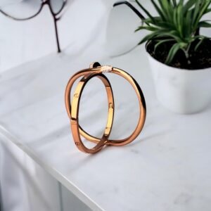 Ornate obsession rose gold bracelet (Set of 2)