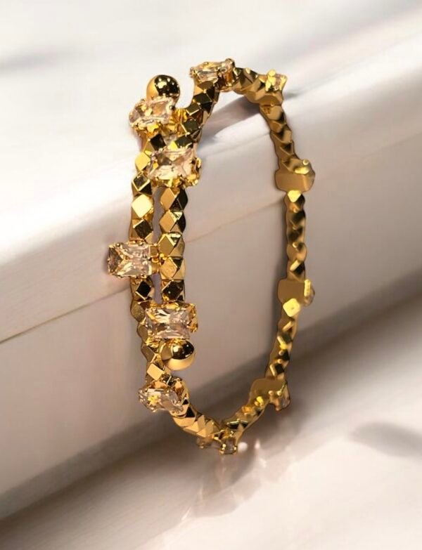 Diamond jazzy tennis bracelet