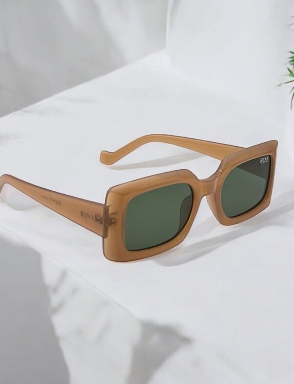 Brown, bold frame, rectangular, big sunglasses