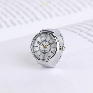 Watch Ring Timepiece - Silver